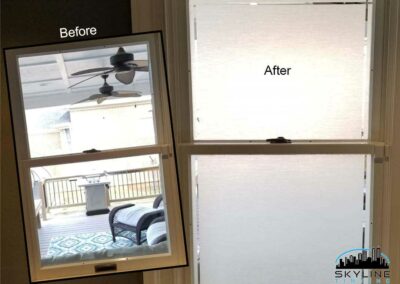 3M Fasara Straight Washi decorative film before and after