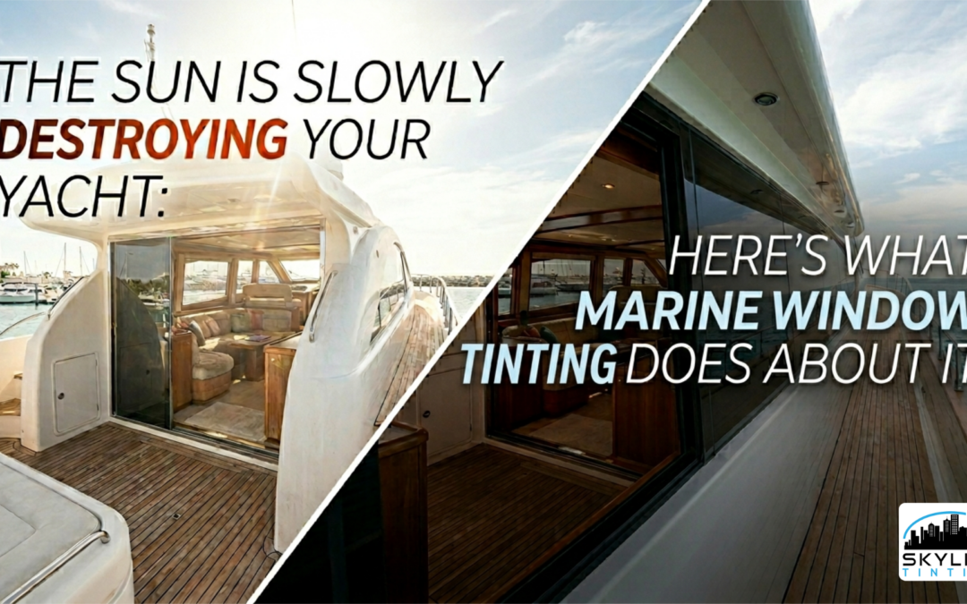 The Sun Is Slowly Destroying Your Yacht – Here’s What Marine Window Tinting Does About It