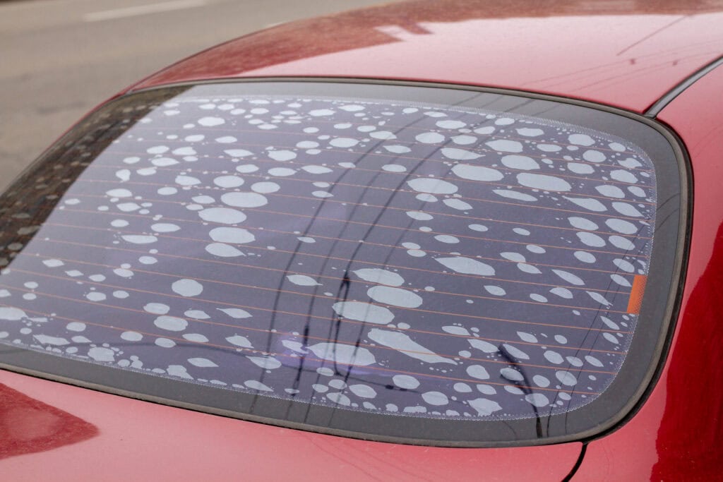 Bubbled Car Back Window • Skyline Tinting LLC